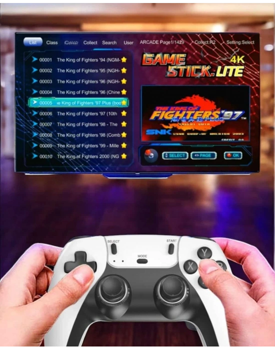 Joystick Çift Kollu Oyun Kolu Retro Oyun Yüksek Çözünürlüklü 3D Game