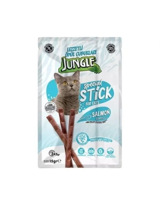 Jungle Somonlu Stick Kedi Ödülü 1 Adet 3x5 Gr
