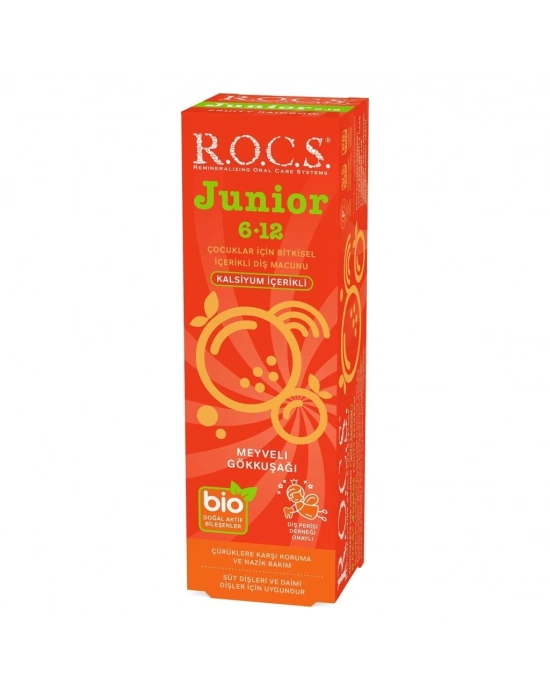 .Junior Diş Macunu 6-12 Yaş 60 ml Meyveli Gökkuşağı