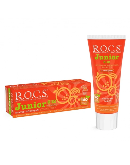 .Junior Diş Macunu 6-12 Yaş 60 ml Meyveli Gökkuşağı