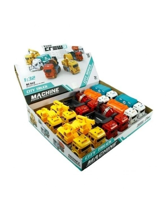 JW567-006 SÜRTMELİ 6 ASORTİ 1:32 KAMYON İŞ -VRD