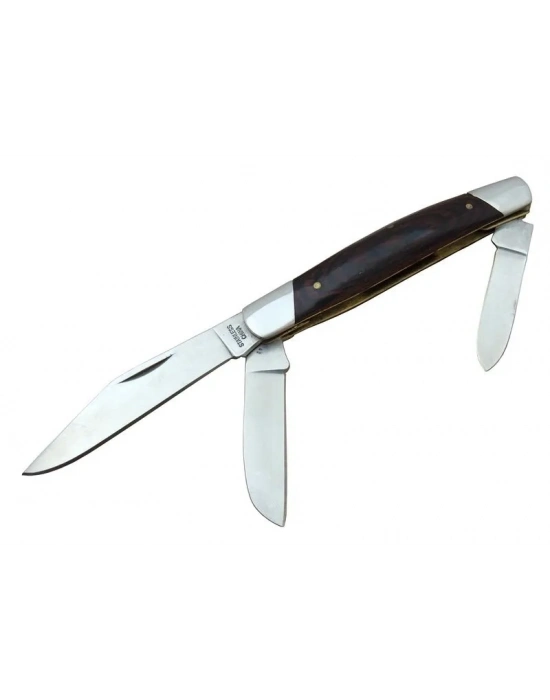 K-15 Falkon Üç Ağızlı / Üçlü Çakı 18 Cm - Ahşap Saplı, Manuel