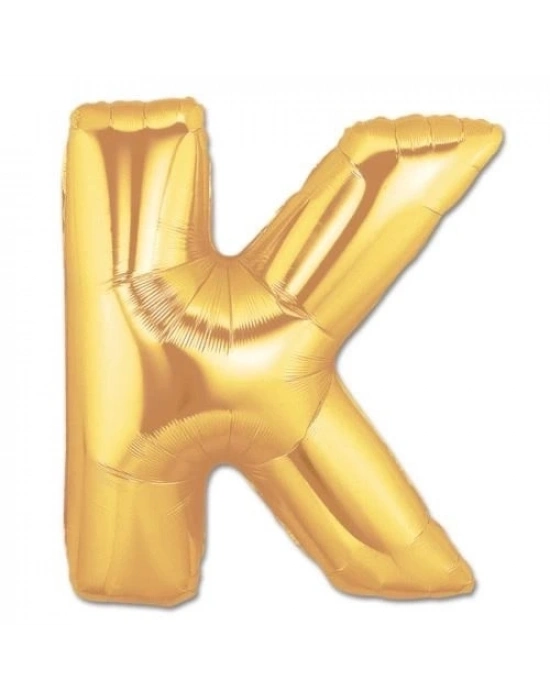 K Harf Folyo Balon Altın Renk  40 İnç