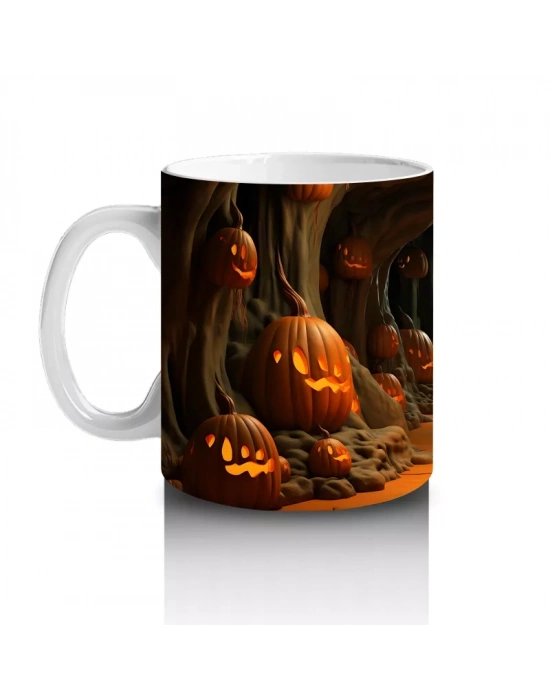 Kabaklarla Aydınlanan Gotik Tünel – Hediyelik Kahve Kupası