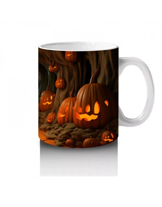 Kabaklarla Aydınlanan Gotik Tünel – Hediyelik Kahve Kupası