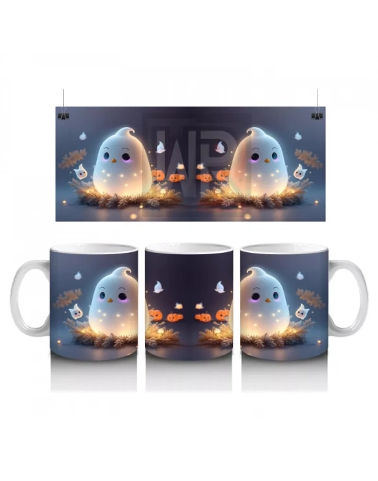 Kabaklarla Dans Eden Minik Hayalet – Hediyelik Kahve Kupası