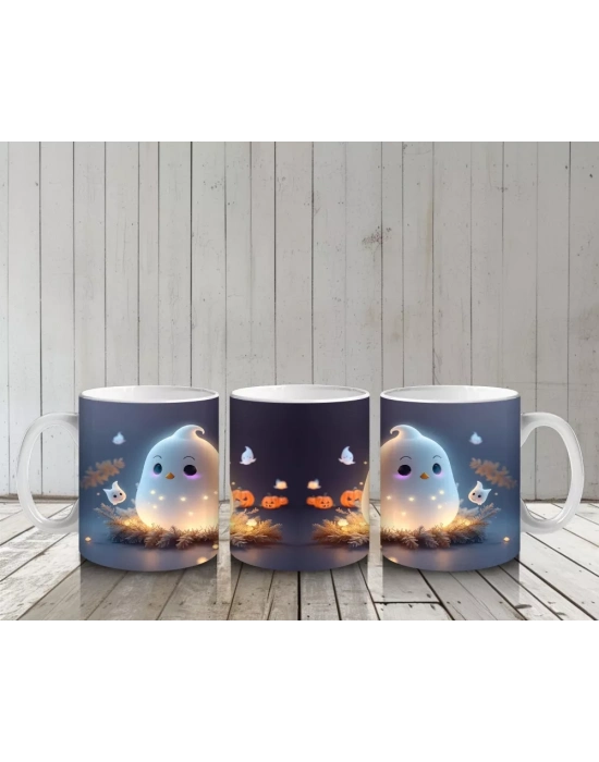 Kabaklarla Dans Eden Minik Hayalet – Hediyelik Kahve Kupası