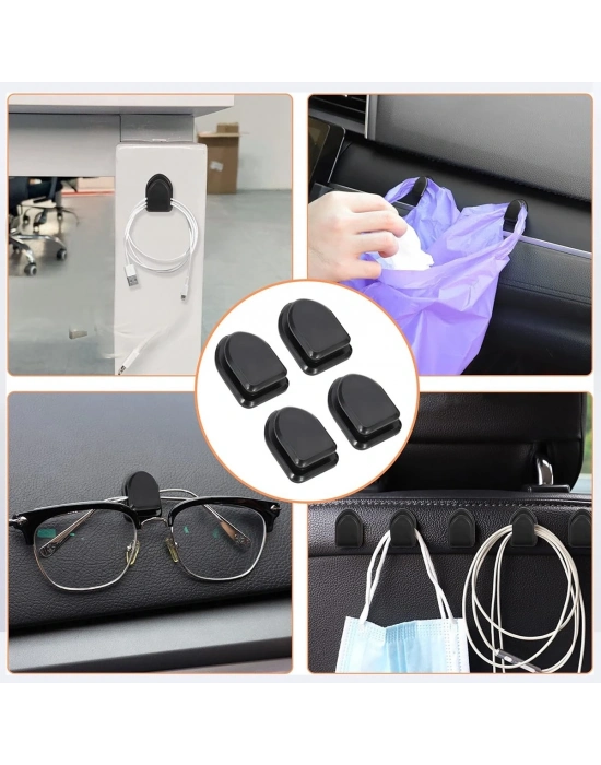 Kablo Düzenleyici Toplayıcı Sabitleyici Yapışkanlı Kablo Tutucu Organizer Askı Kanca 10 Adet