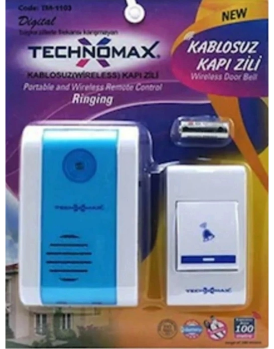 Kablosuz 100 Mt Mesafeli Kapı Zili