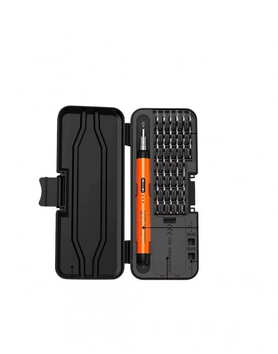® Kablosuz Alüminyum Gövdeli Elektrikli Tornavida 38 Uçlu Teknik Servis Seti