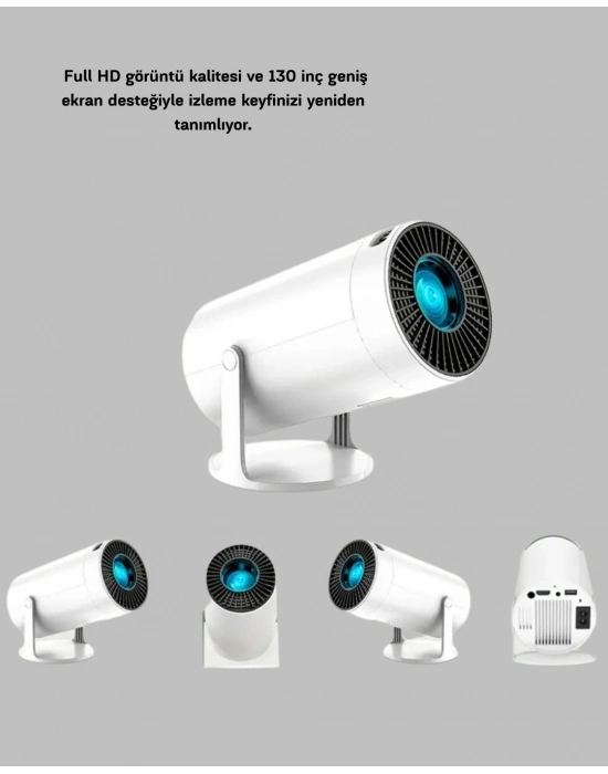 ® Kablosuz Bağlantılı Full HD Ev Sinema Projeksiyonu 160 ANSI Lümen