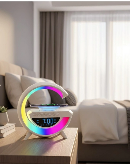 ® Kablosuz Bluetooth Hoparlör RGB Aydınlatmalı Çoklu Medya Destekli