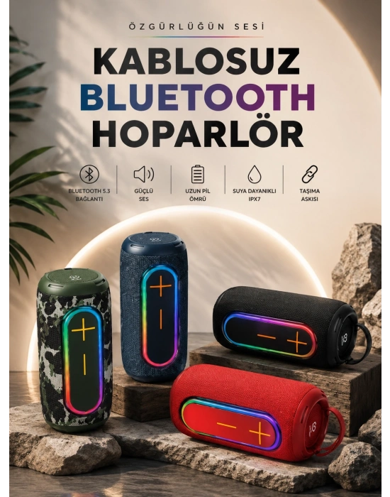 Kablosuz Bluetooth Hoparlör Taşınabilir