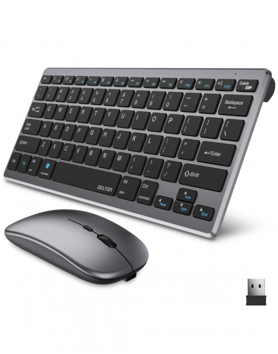 Kablosuz Bluetooth Klavye Mouse Seti Şarjlı Tablet Laptop Uyumlu