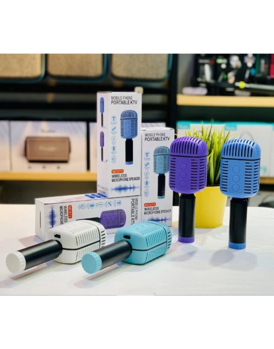 Kablosuz Hoparlörlü Karaoke Mikrofonu