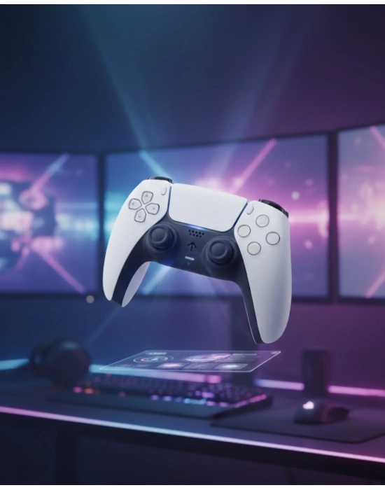 ® Kablosuz PS5 Oyun Kumandası Hızlı Tepki ve Ergonomik Tutuş