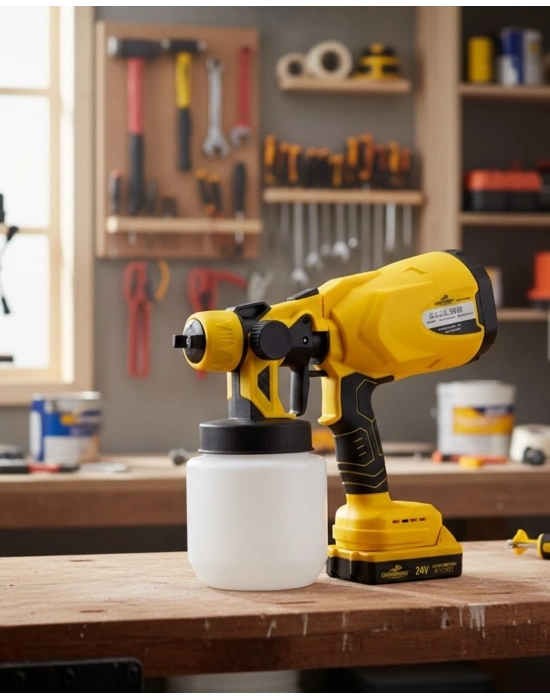 ® Kablosuz Püskürtme Tabanca Yüksek Performanslı Ev ve Atölye Kullanımı