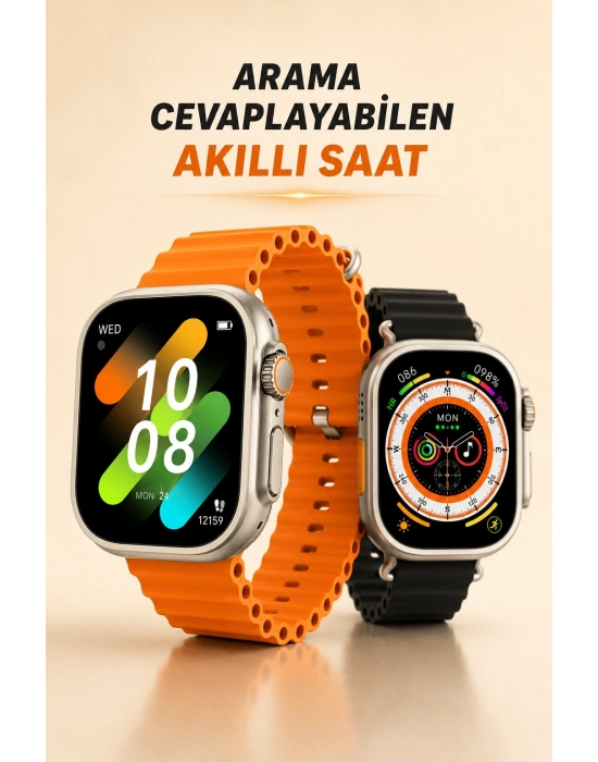 Kablosuz Şarjlı, Çağrı ve Müzik Kontrolü Sağlayan Akıllı Saat