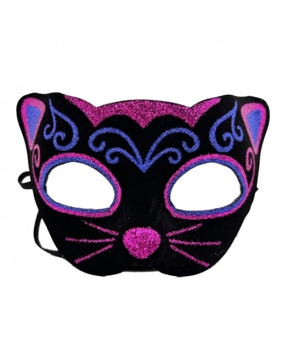 Kadife Kaplama Kedi Maskesi