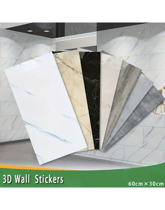 Sarı Mermer Desenli Alüminyum Plastik Duvar Stickerı