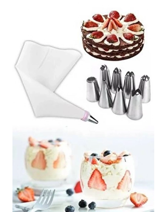 Krema Sıkma Seti 10 Parça