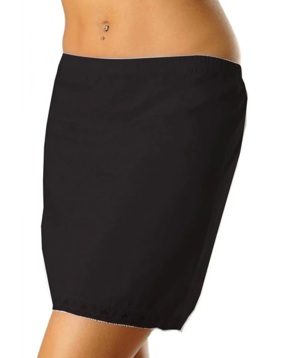 Kadın Dantel Detaylı Mini Jüpon Etek Astarı Siyah - 3001A