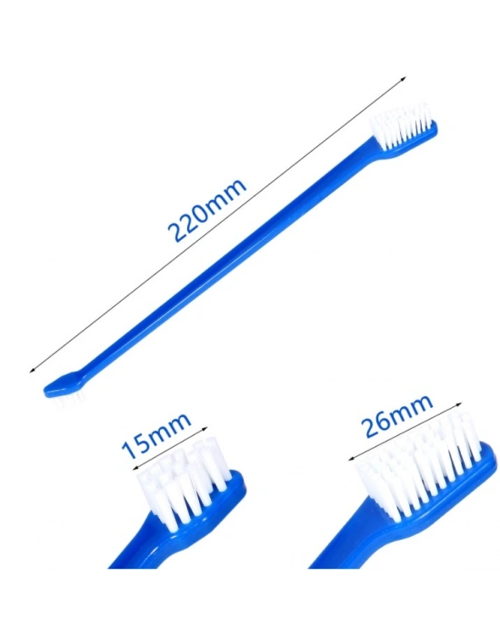ÇIFT TARAFLI HAYVAN DIŞ FİRÇASI 4 LÜ SET