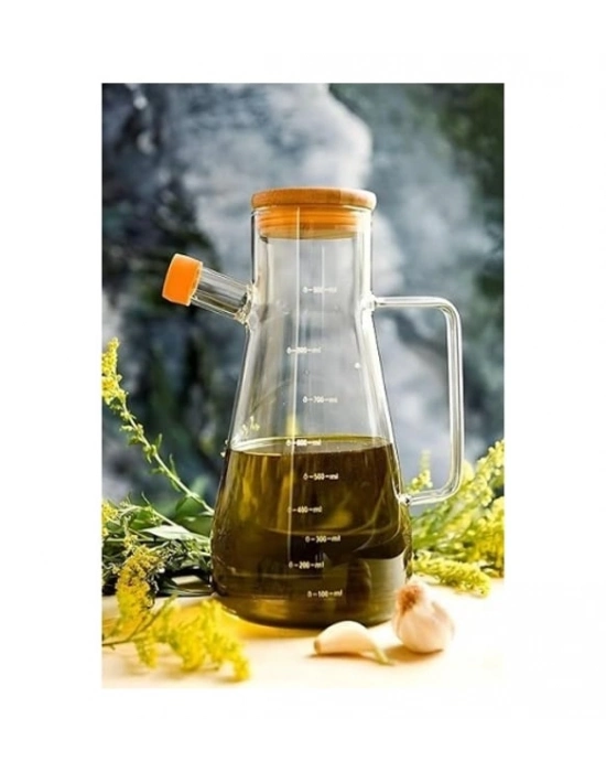 Borosilikat Cam 900 ml. Yağdanlık