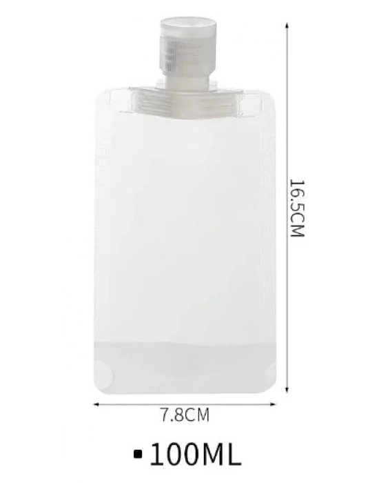 3 Adet 100ml Krem Şampuan Kabı Tekrar Kullanılabilir Set