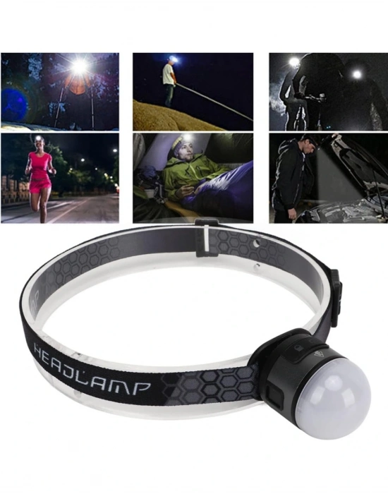 Kafa Lambası Kafa Feneri Şarjlı Profesyonel Cob Fener 7 Modlu