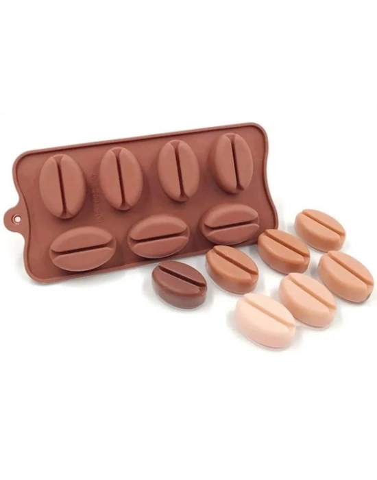 Kahve Çekirdeği Şekilli Silikon Kalıp