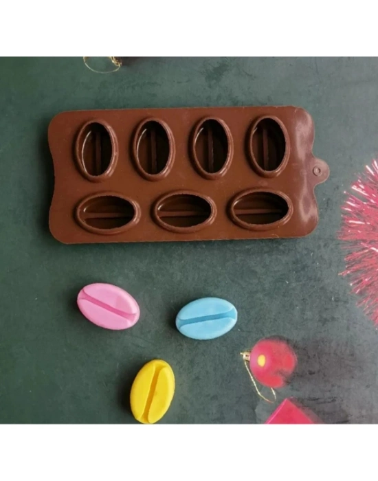 Kahve Çekirdeği Şekilli Silikon Kalıp