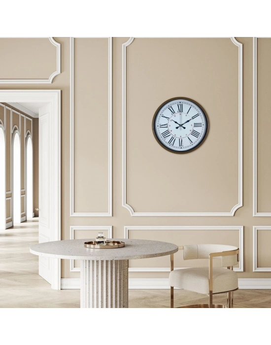 Kahverengi 36 Cm Roma Rakamlı Duvar Saati