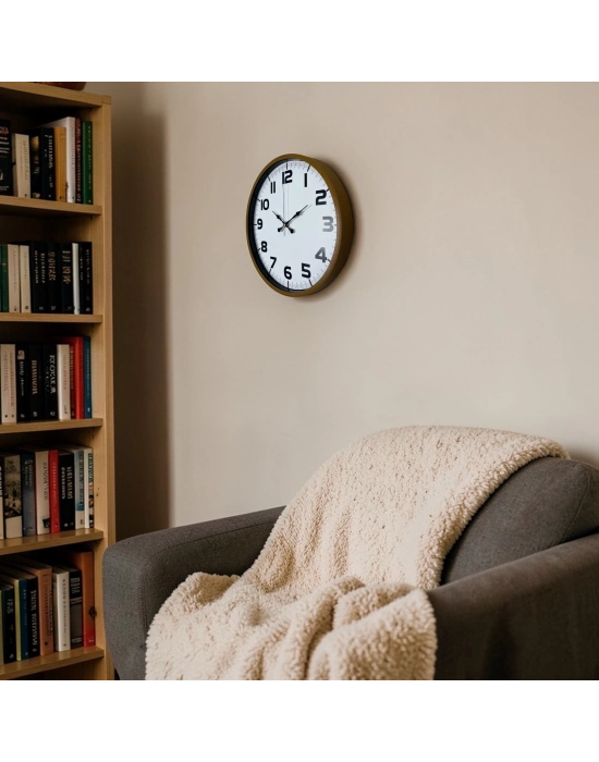 Kahverengi 36 Cm Standart Duvar Saati