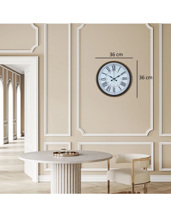 Kahverengi 36 Cm Standart Duvar Saati