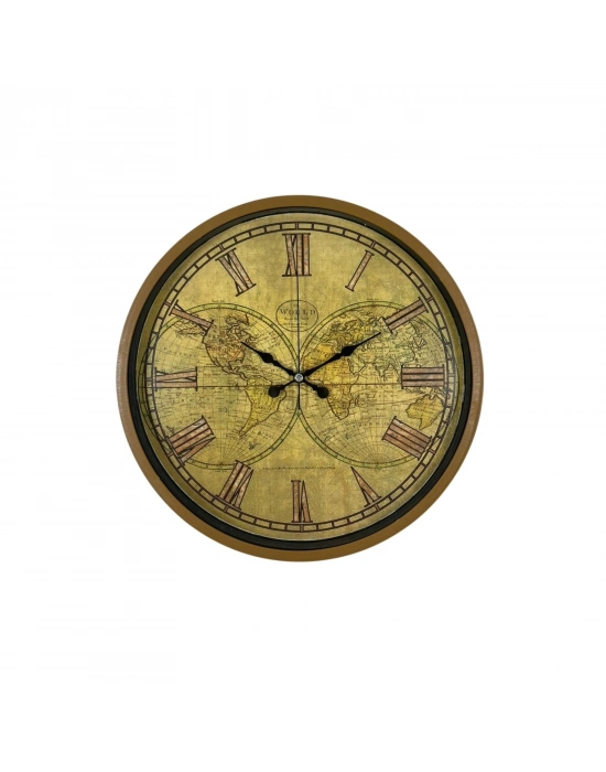 Kahverengi Vintage 36 Cm Duvar Saati