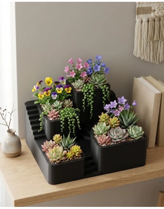 KAKTÜS SAKSI SETİ SİYAH