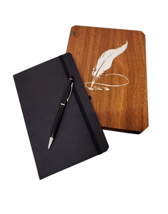 Kalem Ve Termo Deri Defter Set