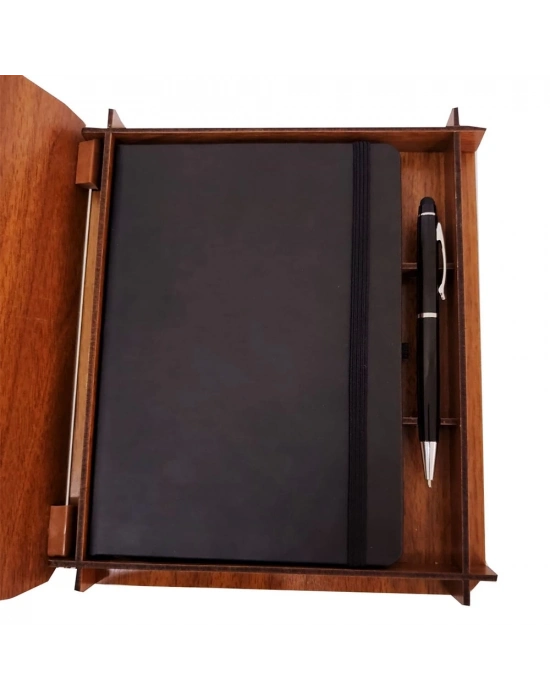 Kalem Ve Termo Deri Defter Set