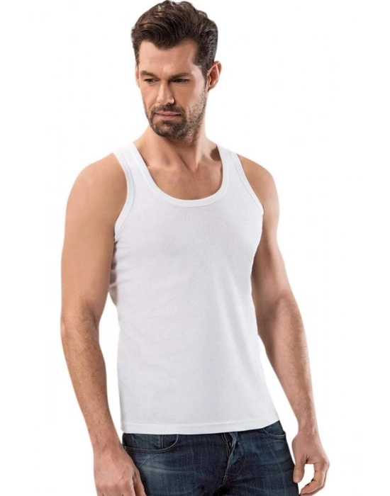 Kalın Askılı Klasik Erkek Atlet Beyaz - 1151A