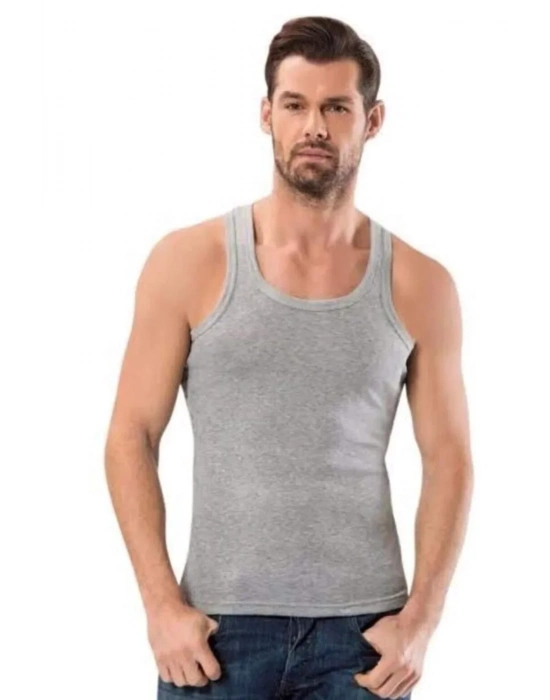 Kalın Askılı Klasik Erkek Atlet Gri - 1151A