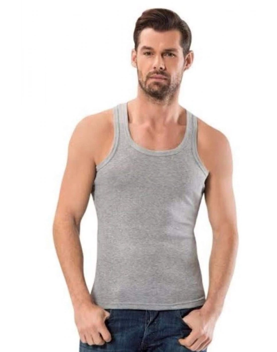 Kalın Askılı Klasik Erkek Atlet Gri - 1151A