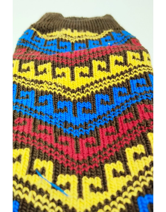 Kalın Kışlık Kadın Soket Çorap Yünlü Havlu Ev Giyim Patik  Desen 1 Kahve