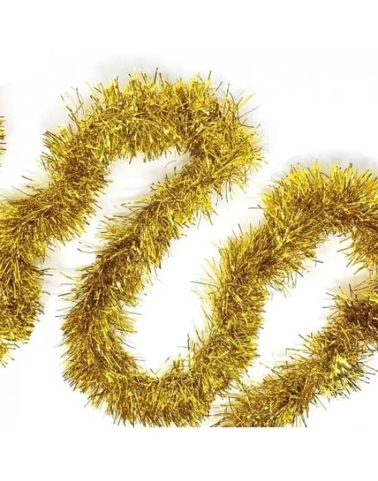 Kalın Simli Parti Süsü 2 Metre Altın