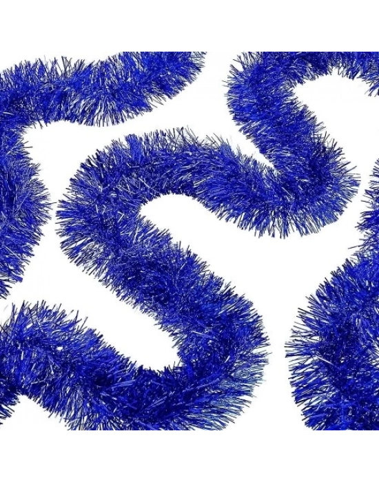Kalın Simli Parti Süsü 2 Metre Mavi