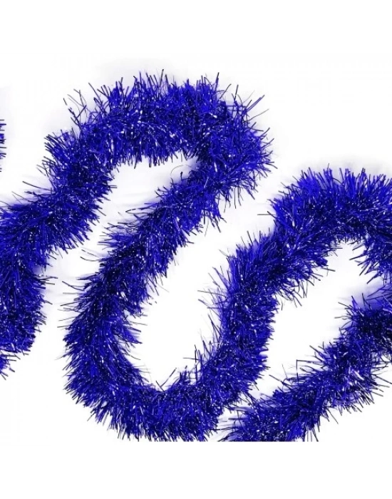 Kalın Simli Parti Süsü 2 Metre Mavi
