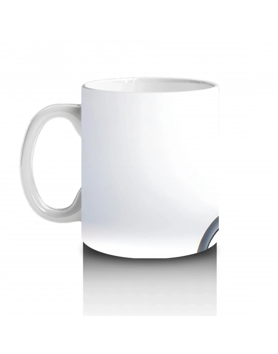 Kalp Balonu ile Penguen – Baskılı Kahve Kupası