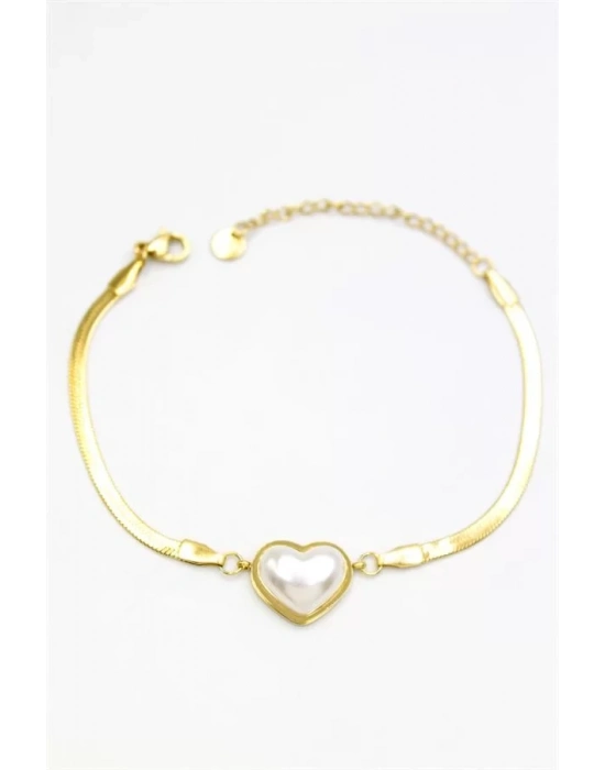 Kalp Bileklik - Altın