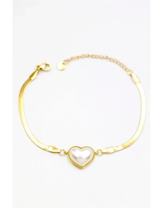 Kalp Bileklik - Altın