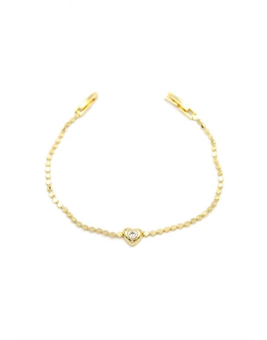 Kalp Bileklik - Altın